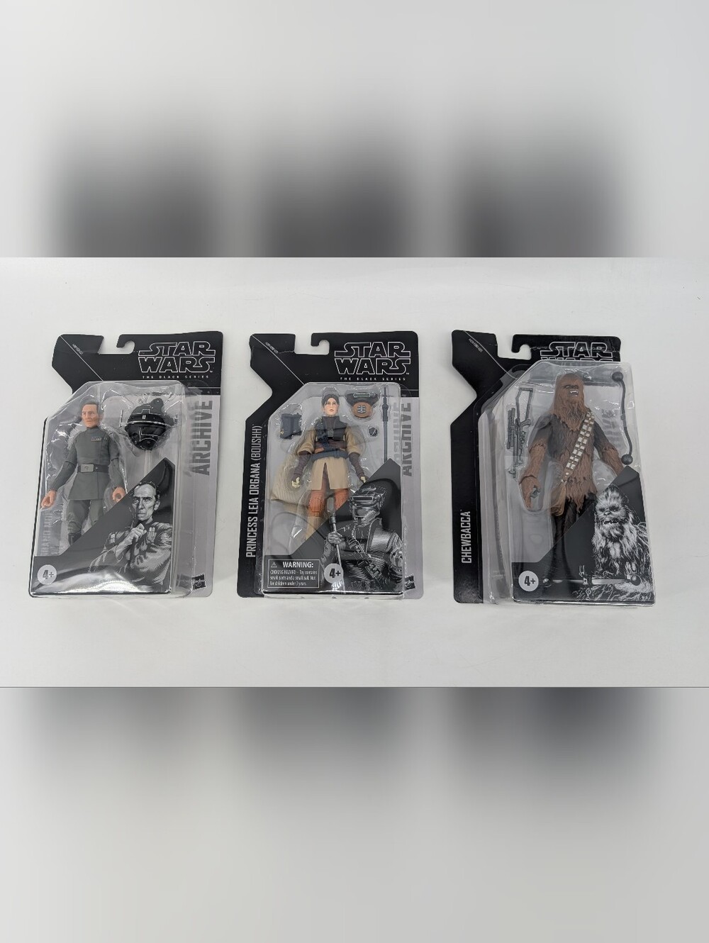 Star Wars Black Series Figures Chewbacca Princess Leia Organa Grand Moff Tarkin